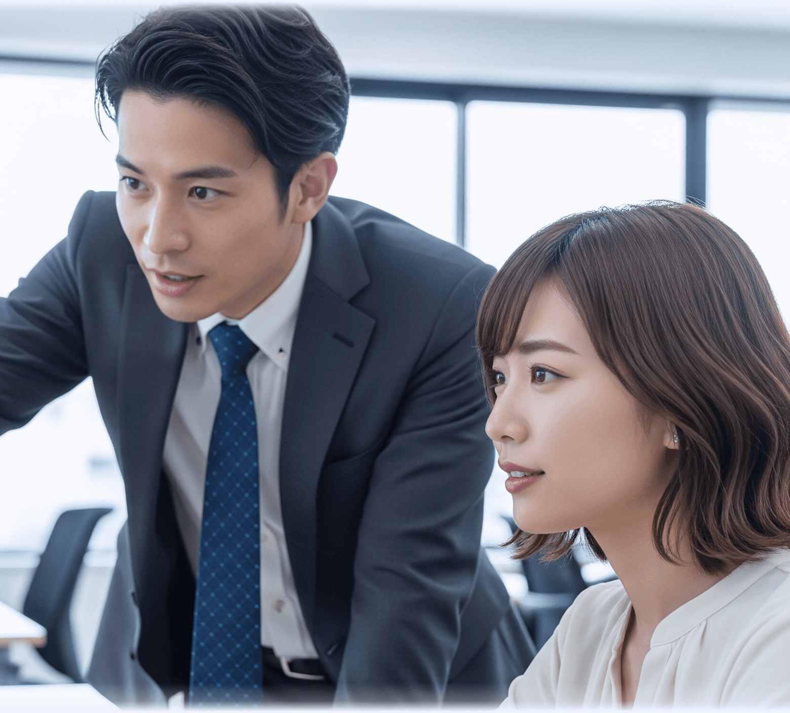 相談するビジネスパーソン（SP）